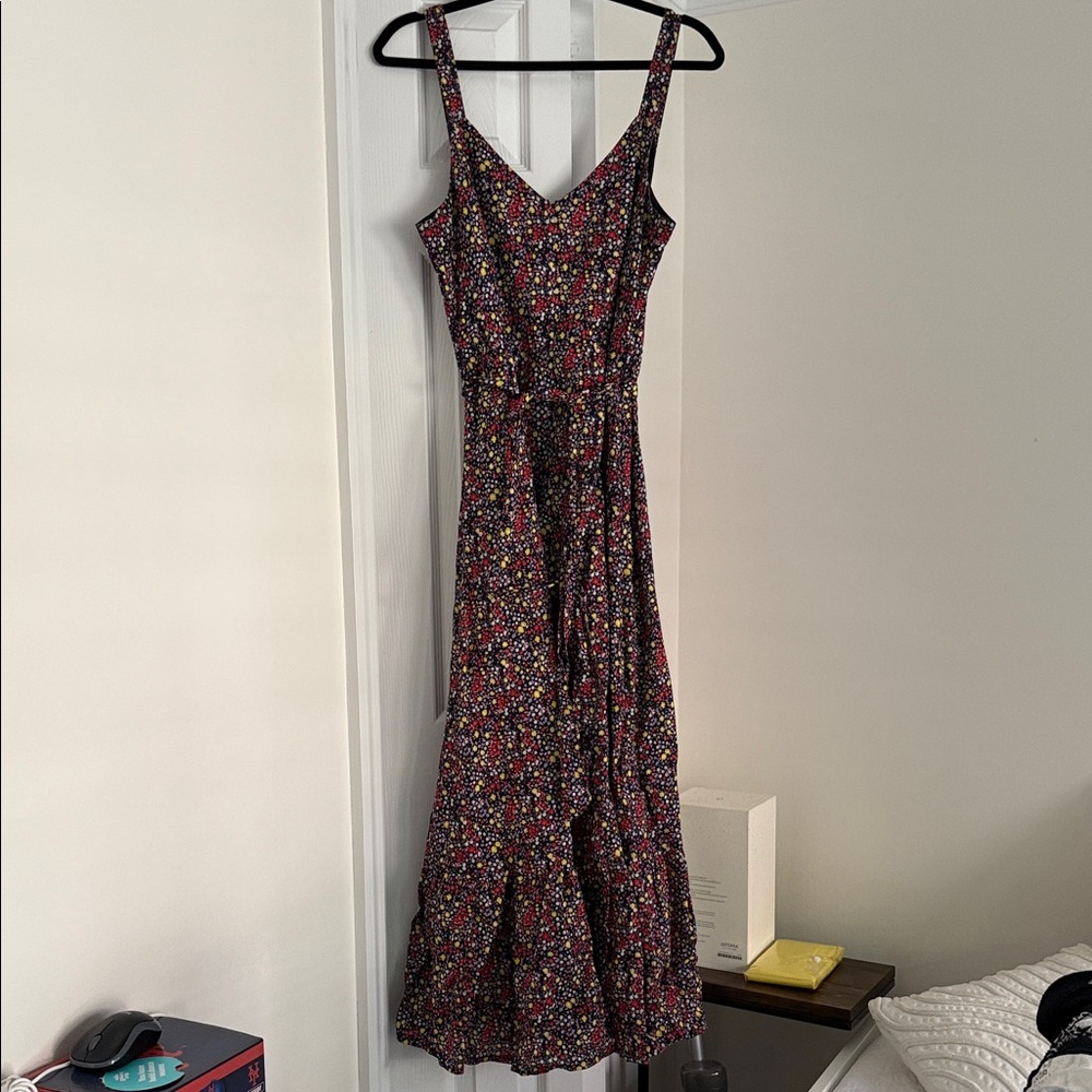 J. Crew Multicolor Floral Maxi Dress